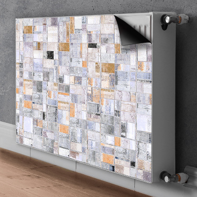Decorative radiator cover Colorful tiles