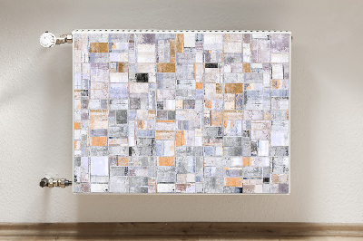 Decorative radiator cover Colorful tiles