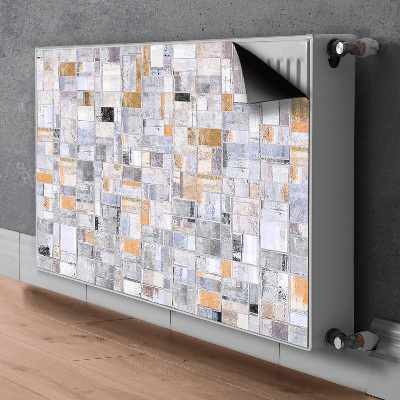 Decorative radiator cover Colorful tiles