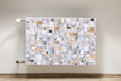 Decorative radiator cover Colorful tiles