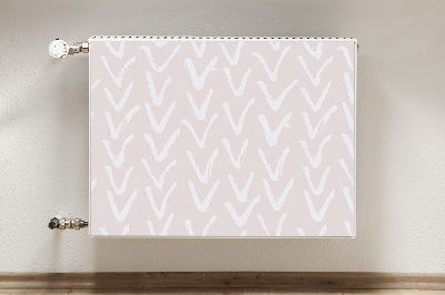 Magnetic radiator mat V light pink