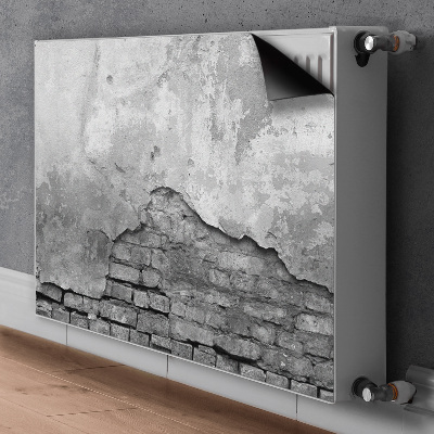 Decorative radiator cover Old wall