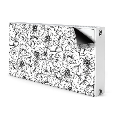 Magnetic radiator cover Floral