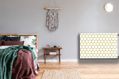 Decorative radiator mat Honeycomb