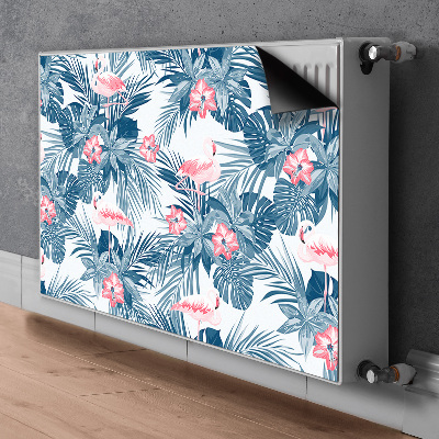 Magnetic radiator mat Flamingos and stains
