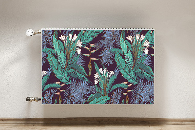 Decorative radiator cover Tropical jungle