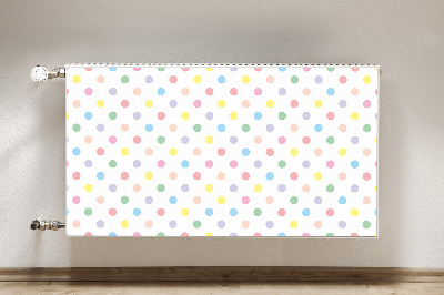 Decorative radiator cover Colorful dots