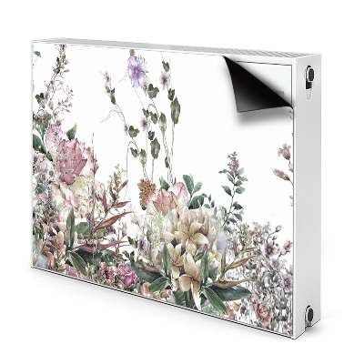 Decorative radiator mat Pastel garden