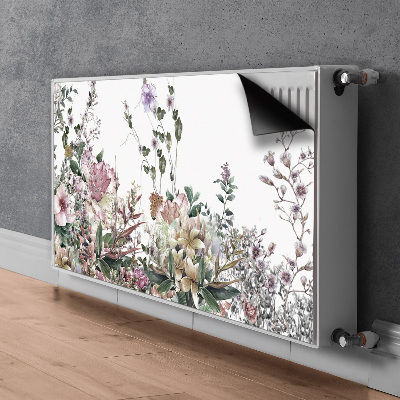 Decorative radiator mat Pastel garden