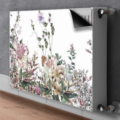 Decorative radiator mat Pastel garden