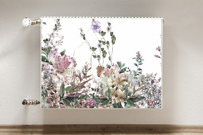 Decorative radiator mat Pastel garden