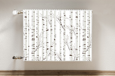 Radiator cover Birch