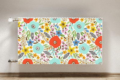 Magnetic radiator cover Meadow flowers