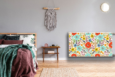 Magnetic radiator cover Meadow flowers