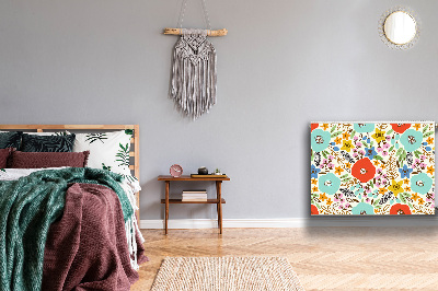 Magnetic radiator cover Meadow flowers
