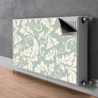 Decorative radiator cover Retro wallpaper