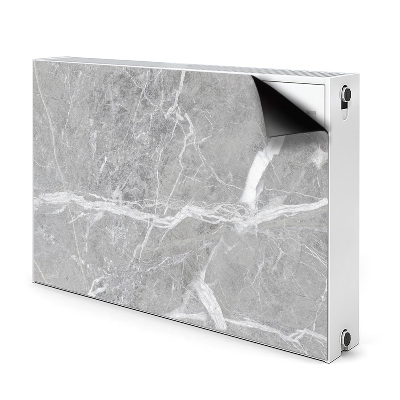 Decorative radiator cover Gray marble