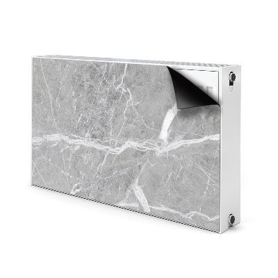 Decorative radiator cover Gray marble