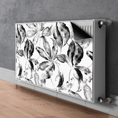 Magnetic radiator cover Painted leaves