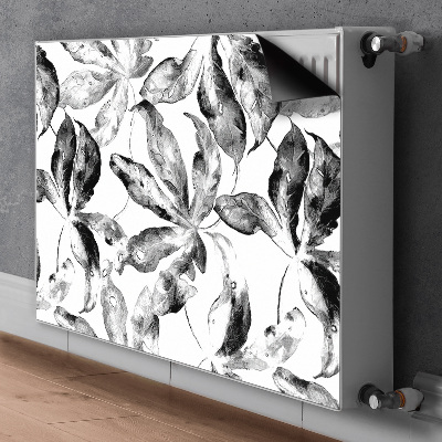 Magnetic radiator cover Painted leaves