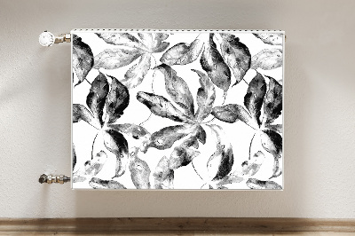 Magnetic radiator cover Painted leaves