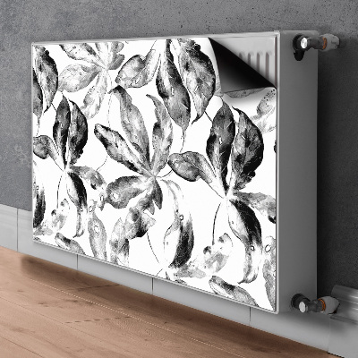 Magnetic radiator cover Painted leaves