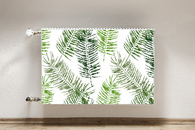 Magnetic radiator cover Palm leaves