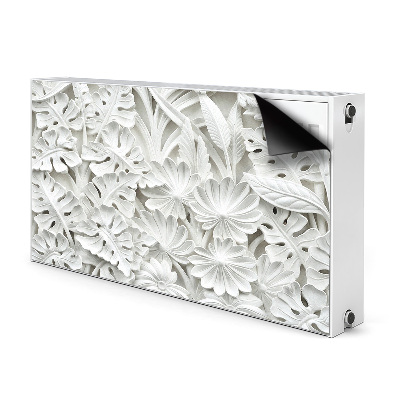 Magnetic radiator cover Marble leaves