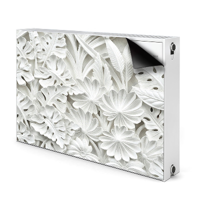 Magnetic radiator cover Marble leaves