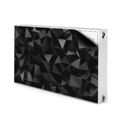 Radiator cover Black abstraction