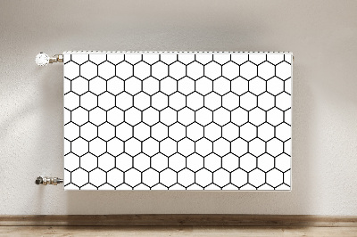 Magnetic radiator mat Honey plate pattern