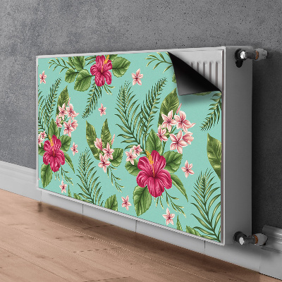 Printed radiator mat Flowers