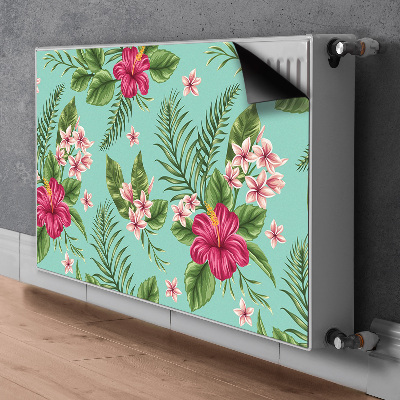 Printed radiator mat Flowers