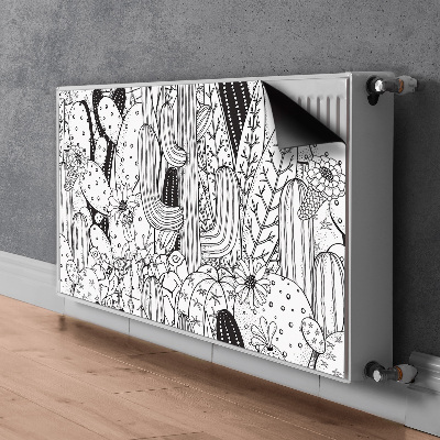 Decorative radiator cover Cactus comic book