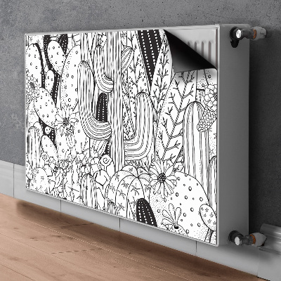 Decorative radiator cover Cactus comic book