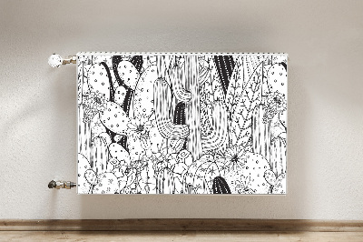 Decorative radiator cover Cactus comic book