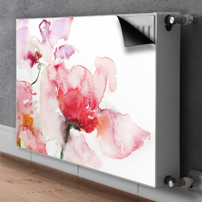 Radiator cover Watercolor flowers