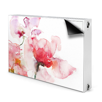 Radiator cover Watercolor flowers