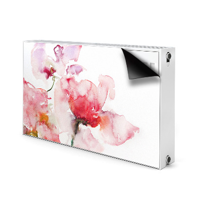 Radiator cover Watercolor flowers