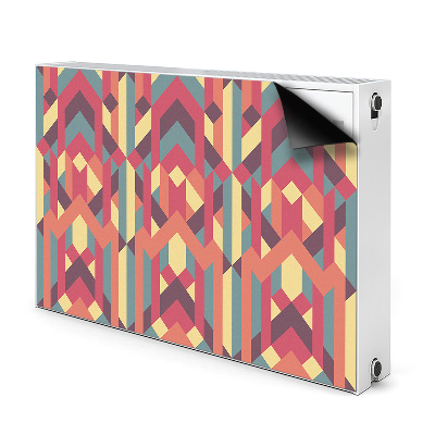 Decorative radiator cover Colorful lines