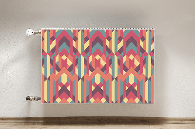 Decorative radiator cover Colorful lines