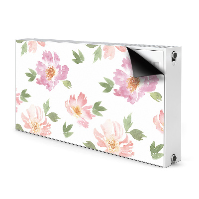 Radiator cover Watercolor flowers