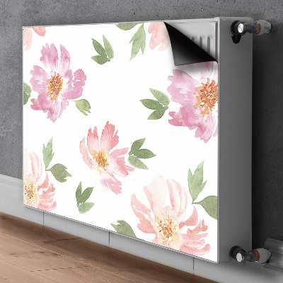 Radiator cover Watercolor flowers