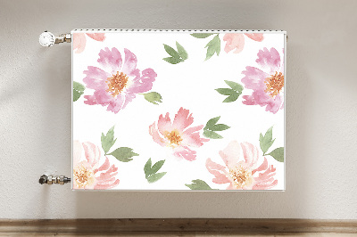 Radiator cover Watercolor flowers