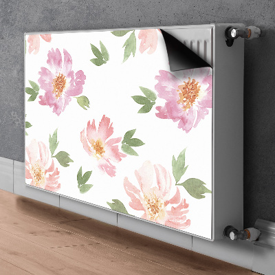 Radiator cover Watercolor flowers