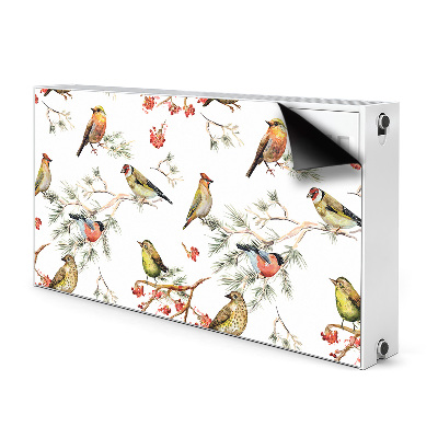 Magnetic radiator mat Birds on the branch