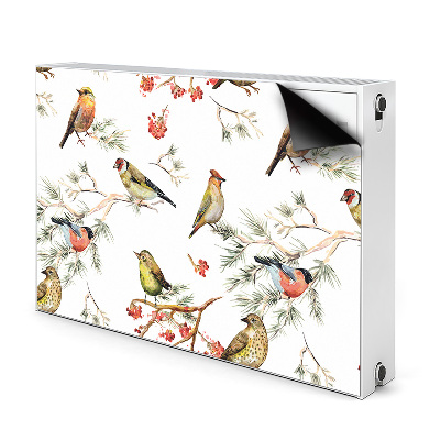 Magnetic radiator mat Birds on the branch