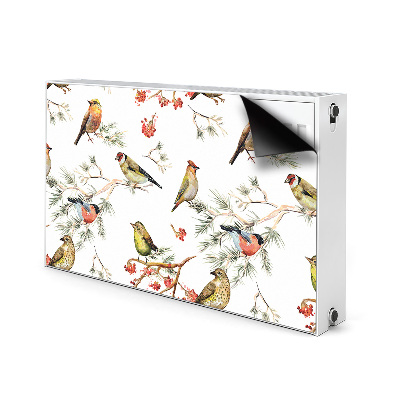 Magnetic radiator mat Birds on the branch