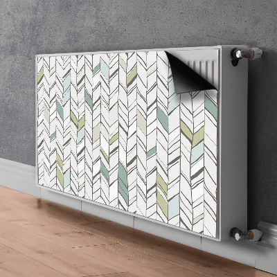 Decorative radiator cover Herringbone