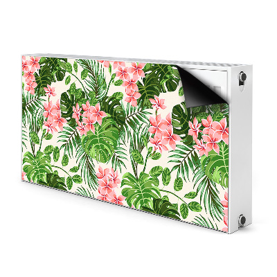 Printed radiator mat Hawaii flowers